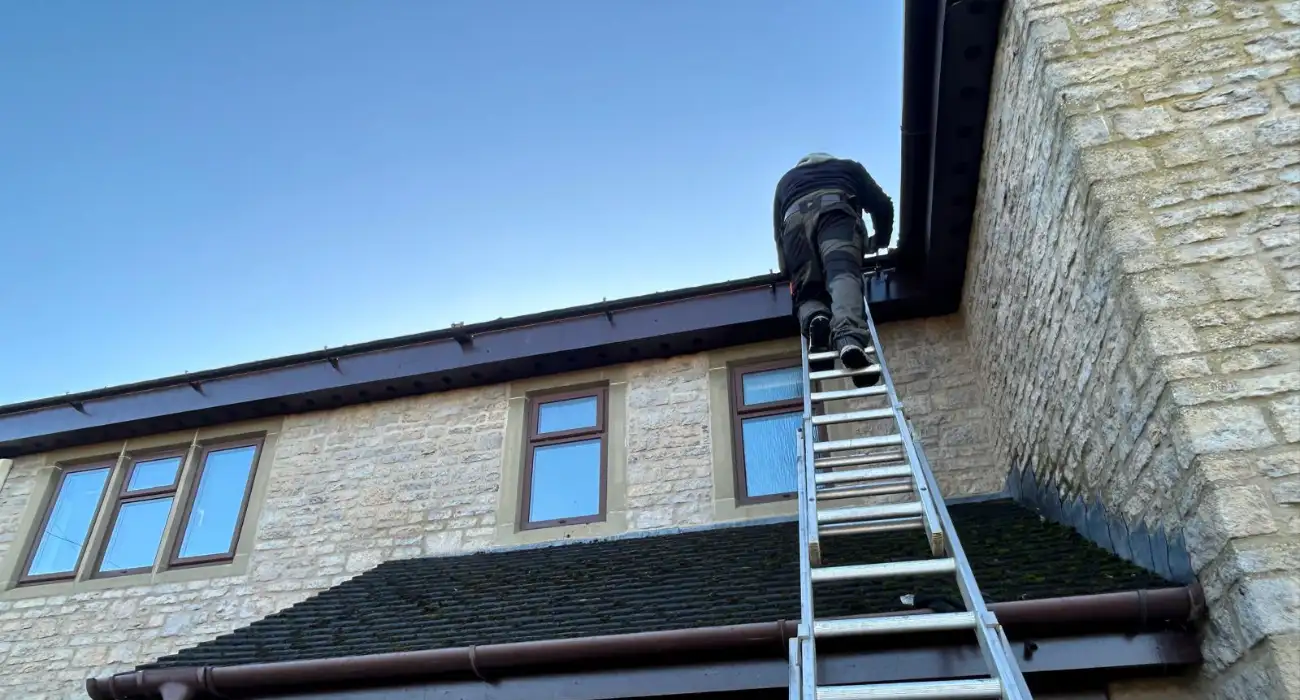 regular cleaning of gutters