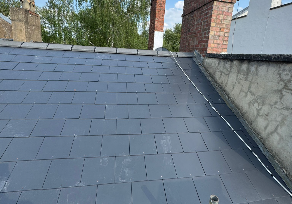 Roof Replacement Project in Cheltenham Townhouse After Leak Found