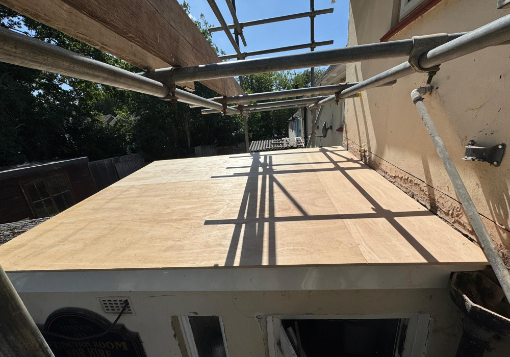 Roof Structure Rebuild and EPDM Roof Installation in Cheltenham