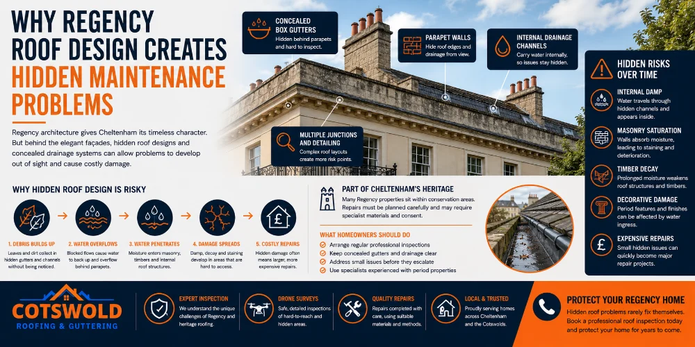 Why Regency Roof Design Creates Hidden Maintenance Problems